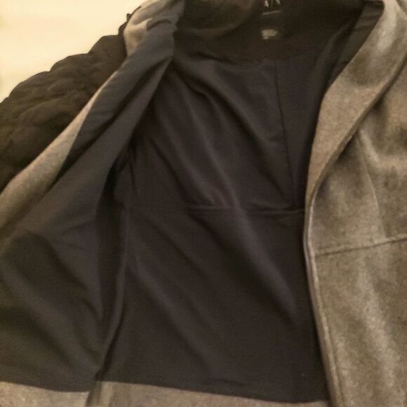Armani Exchange Gray & Black Waist Length Jacket - Picture 4 of 4